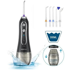 H2ofloss Upgraded Cordless Dental Teeth Irrigator, Portable water flosser, Rechargeable IPX7 Waterproof water irrigator