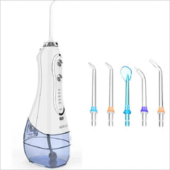 H2ofloss Upgraded Cordless Dental Teeth Irrigator, Portable water flosser, Rechargeable IPX7 Waterproof water irrigator