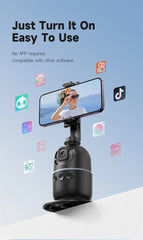 FANGTUOSI AI Smart Gimbal 360° Auto Face Tracking Gimbal All-in-one Rotation For Smartphone video Vlog Stabilizer Phone Holder